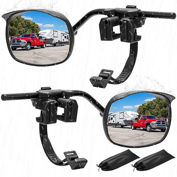 Universal Towing Mirror Extenders Rainproof 2 Pack