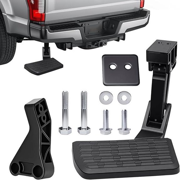 Retractable Rear Bed Step for Ram Trucks
