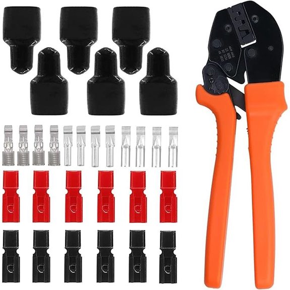 Tanstic Ratcheting Wire Crimper with Power Connector Set