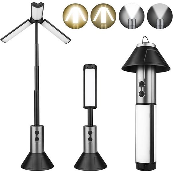 Rechargeable 3000mAh Camping Light with Tripod