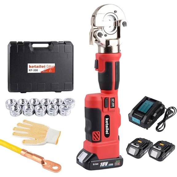 Electric Hydraulic Crimping Tool 6 Ton Rechargeable