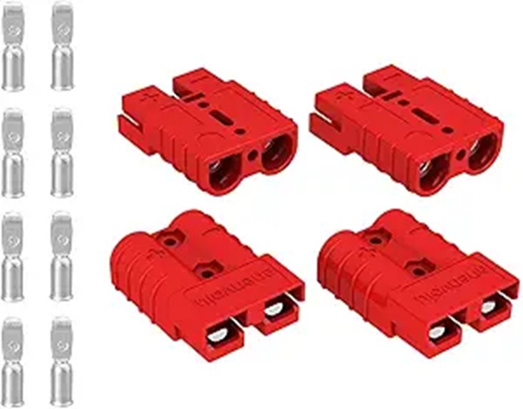 Quick Connect Battery Plug (Red 50A 4 Pack)