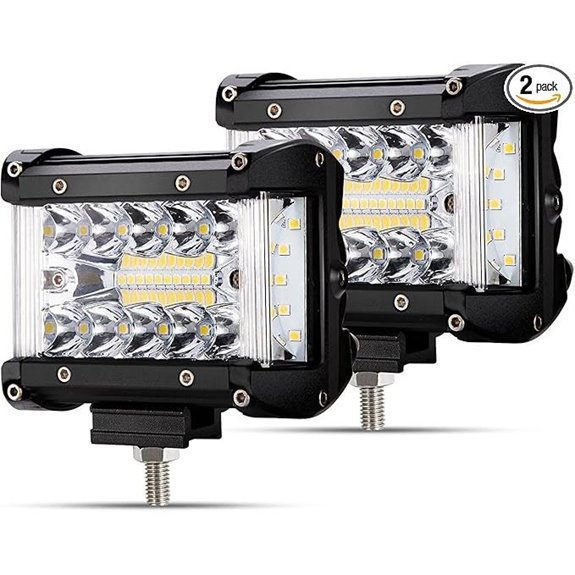 FIERYRED 4 LED Light Bar Spot & Flood Combo (2pcs)