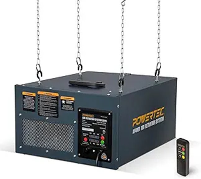 POWERTEC AF4000 3-Speed Remote Air Filtration System