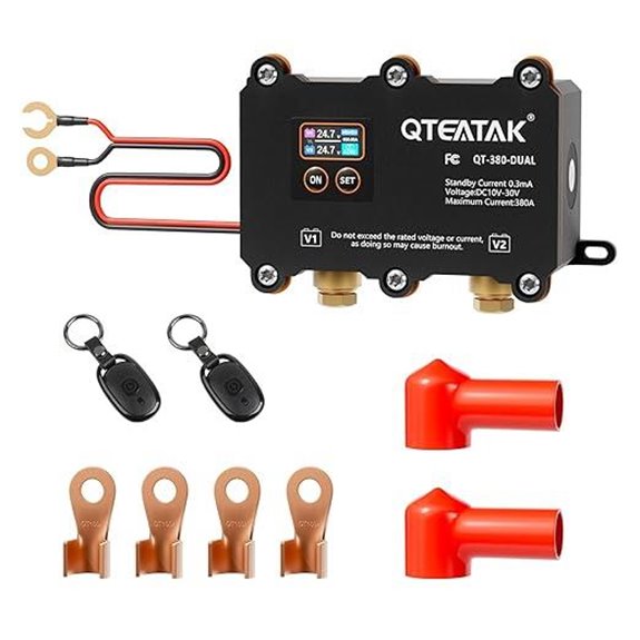 Dual Battery Isolator Switch with Remote Control