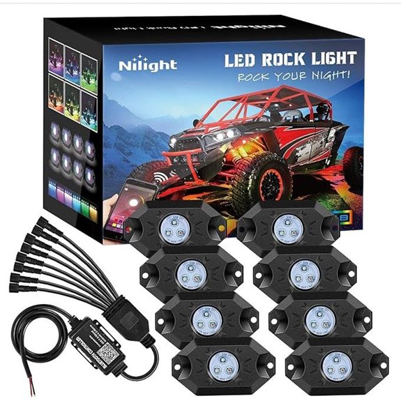 rgb bluetooth rock lights