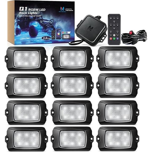 rgbw led rock lights