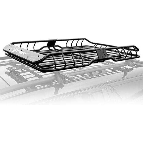 Tyger Roof Cargo Basket Rack with Wind Fairing