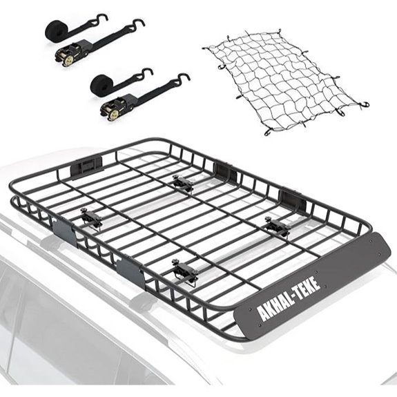Roof Rack Cargo Carrier with Bungee Net & Straps