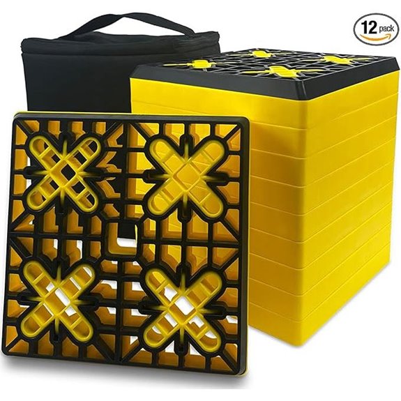 Roblock RV Leveling Blocks (12 Pack) with Carrying Bag