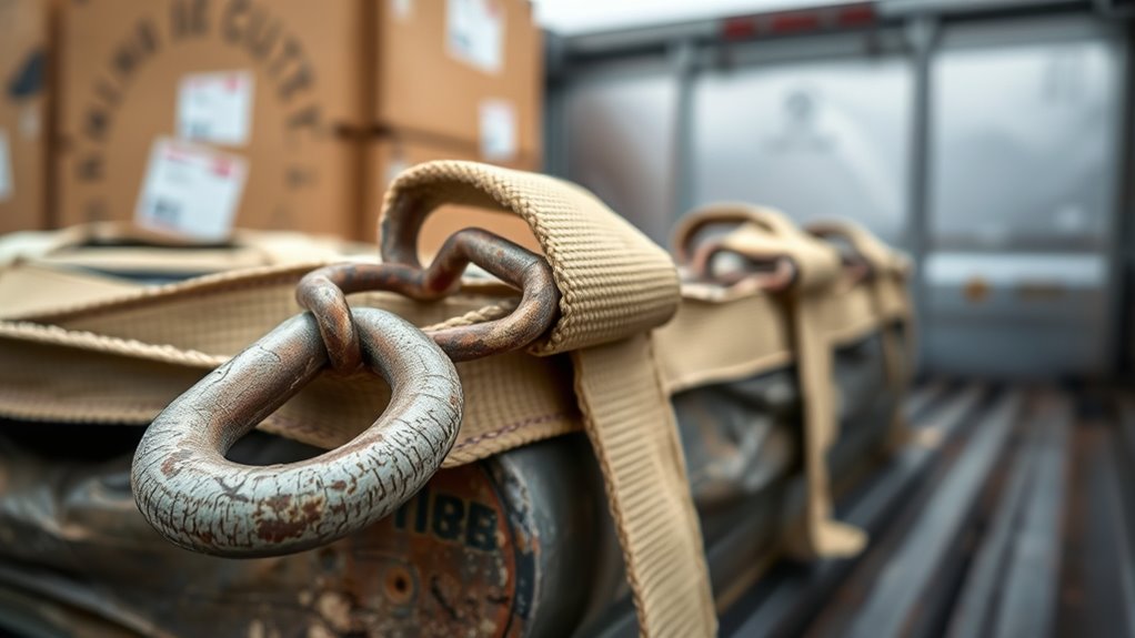 secure straps prevent cargo failure