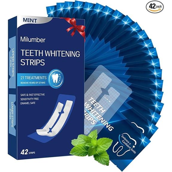 Teeth Whitening Strips for Sensitive Teeth 42 Pack