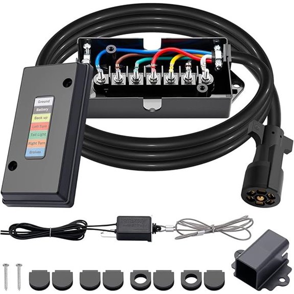 CheeMuii 7-Way Trailer Wiring Harness Kit