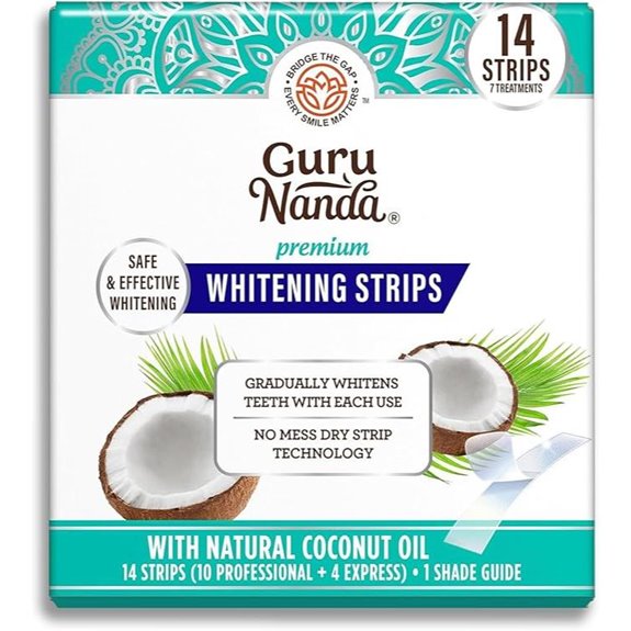 GuruNanda Teeth Whitening Strips – 7-Day Brightening Treatment