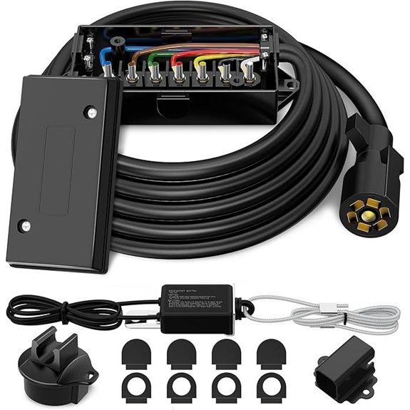 7-Pin Trailer Wiring Harness Kit with Breakaway Switch