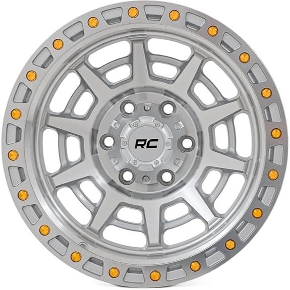 Rough Country 85 Series Wheel 17x9 Silver Gold