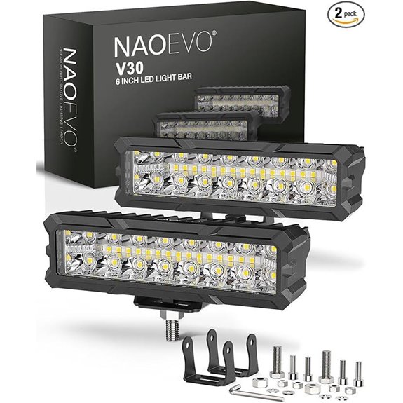 NAOEVO 6 50W LED Light Bar 2 Pack