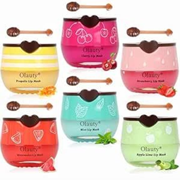6-Pack Honey Lip Balm & Mask for Hydration
