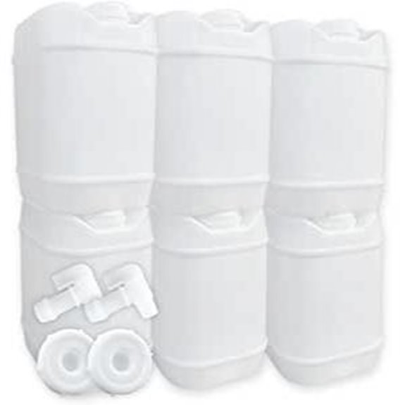 6-Pack 5-Gallon Stackable Water Storage Tanks