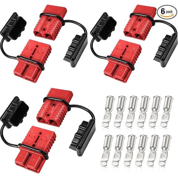 Frienda 6 Pcs 2-4 Gauge 175A Battery Quick Connectors