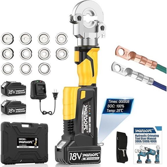 SWANSOFT 6Ton Hydraulic Crimping Tool for Wires