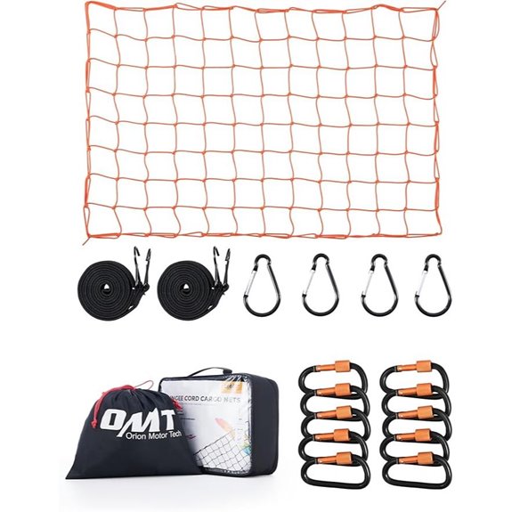 Orion Motor Tech Small Cargo Net (3x4 ft. Orange)