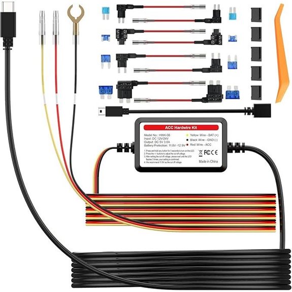 PRUVEEO Smart Hardwire Kit for Dash Cams