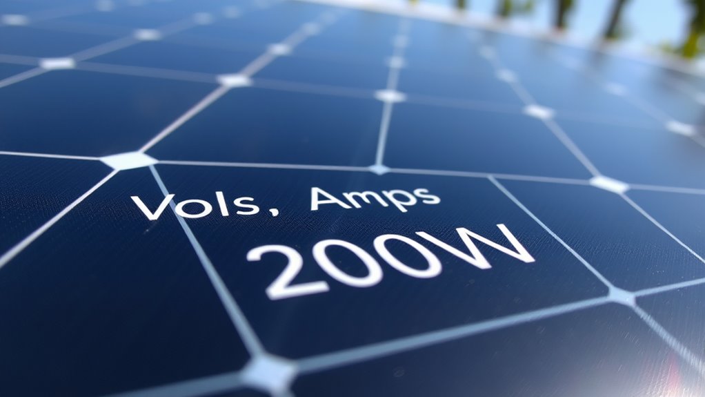 solar panel power ratings