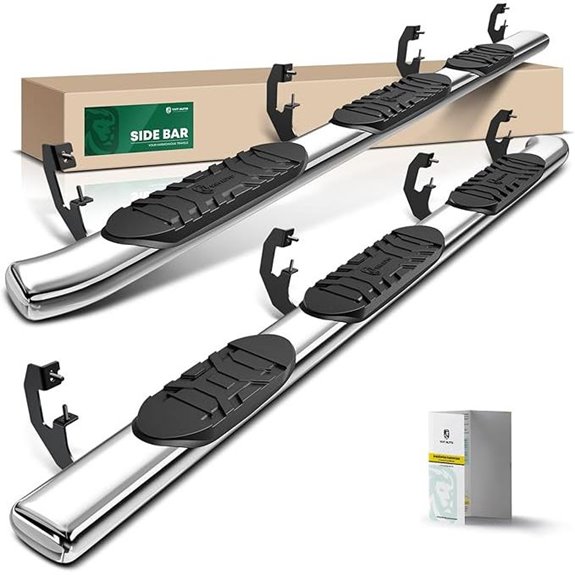 YHTAUTO Stainless Steel Running Boards for Dodge Ram