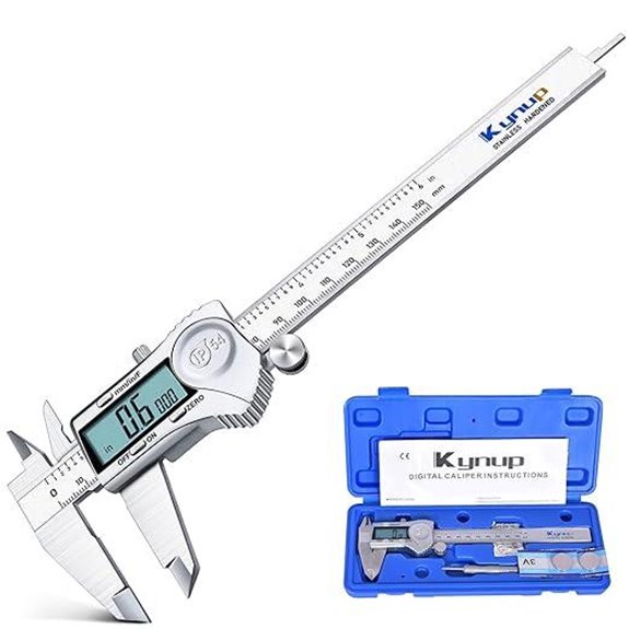 Kynup Digital Caliper 6 Inch Stainless Steel LCD