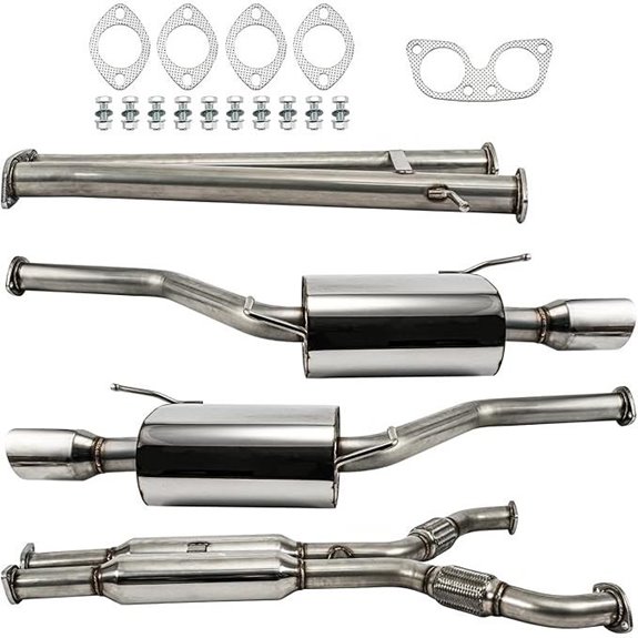PHILTOP Stainless Steel Cat-Back Exhaust for G37 Sedan