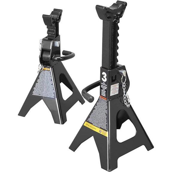 Torin Double Lock Steel Jack Stands 2 Pack 3 Ton
