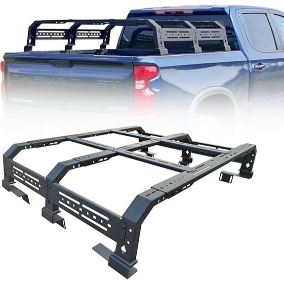 No Drill Steel Truck Bed Cargo Carrier