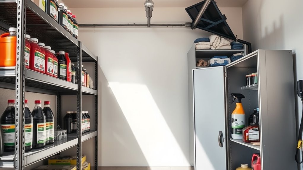 store combustibles safely outdoors