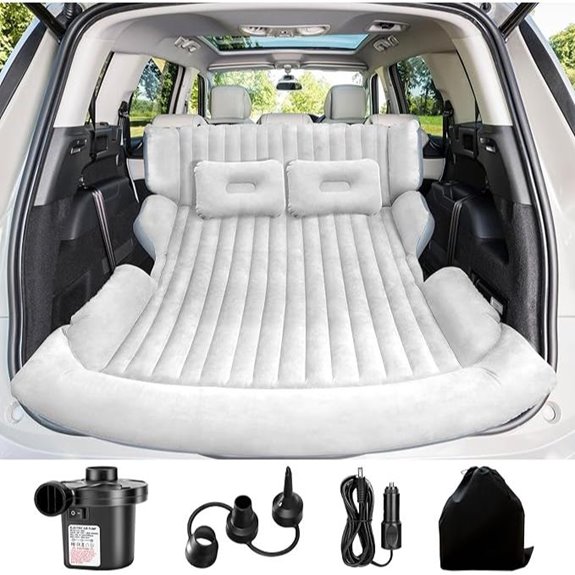 SUV Inflatable Air Mattress with Pump and Pillows