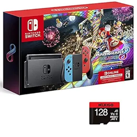Nintendo Switch Mario Kart 8 Deluxe Bundle with MicroSD