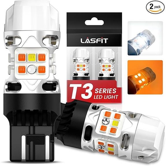 LASFIT T3 7443 Switchback LED Turn Signal Lights (2pcs)