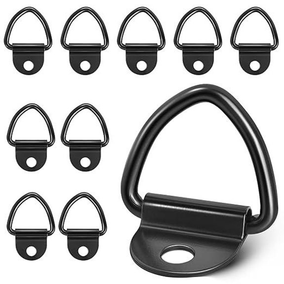 RED WOLF 10 Pack Bed Tie Down Anchors V Rings