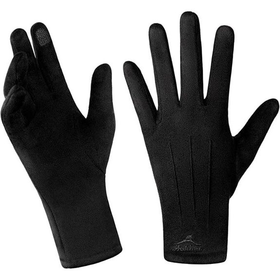 Achiou Women Winter Touchscreen Gloves (Thermal & Elastic)