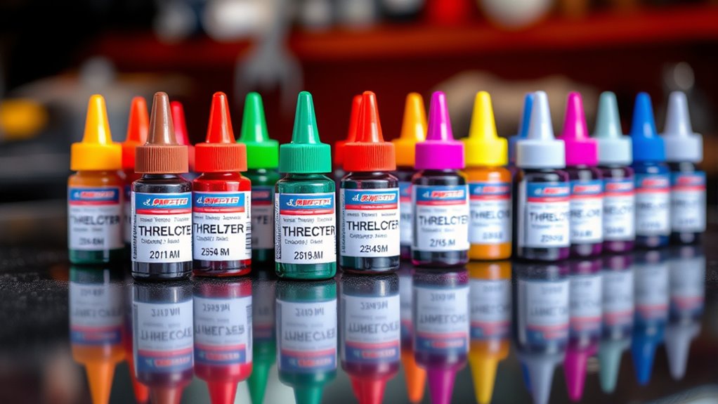 threadlocker color strength guidance