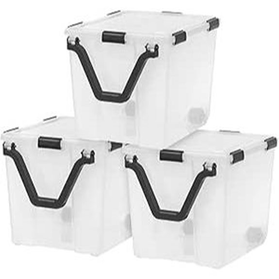IRIS 3-Pack 106 Quart Wheeled Storage Bins