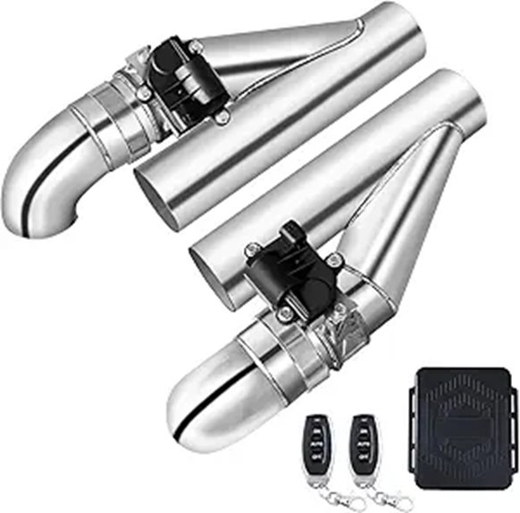 3-Inch Electric Exhaust Cutout with Valves (2 pcs)