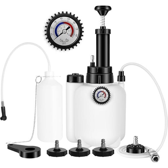 3L Brake Bleeder Kit with Catch Bottle and Adapters