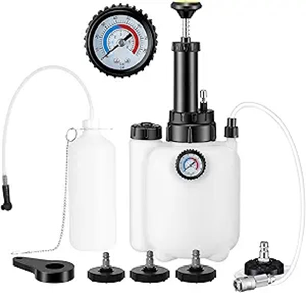 3L Brake Bleeder Kit with Vacuum Pump and Adapters