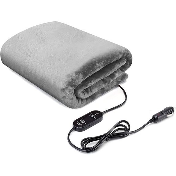 Heated Car Blanket with 3 Settings and Timer
