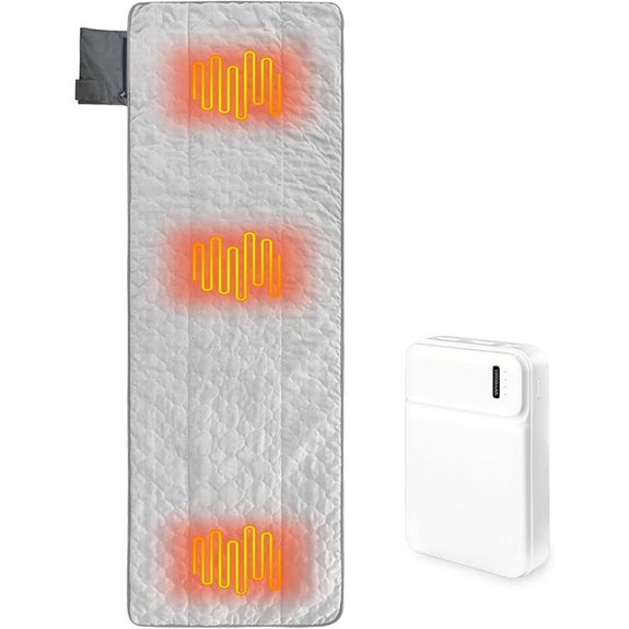 Heated Sleeping Bag Liner with 3 Heating Zones