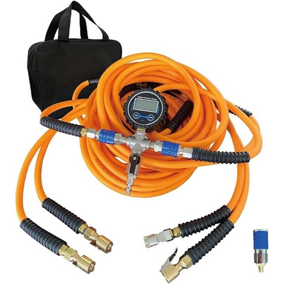 4 Tire Air Inflation Deflation System with Gauge