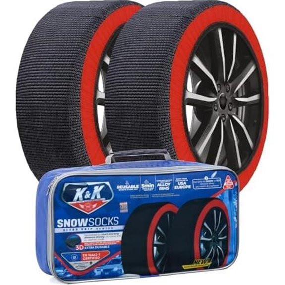 K&K Auto Snow Socks for Tires (2pcs)