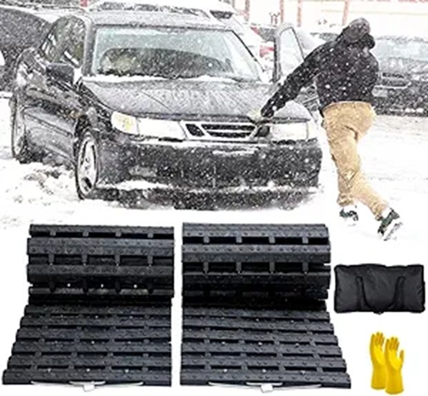 JOJOMARK Tire Traction Mat for Snow Mud Ice Sand