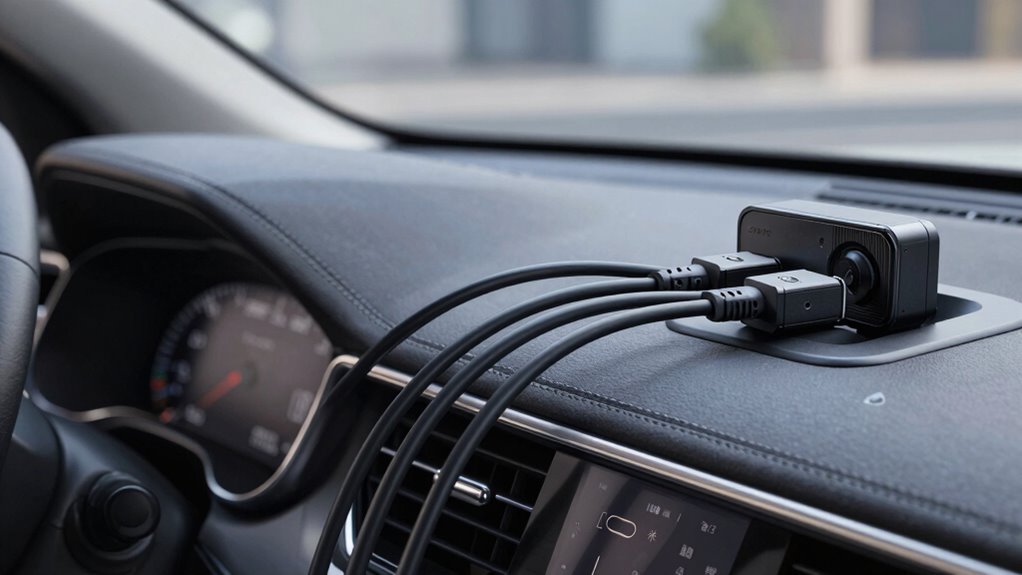 top dash cam power cables